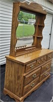 Broyhill Seven (7) drawer dresser with mirror