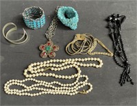 Group of costume jewelry