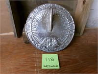 Vintage Griswold Chromed Sundial Erie PA