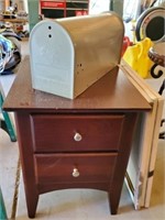 MAILBOX, 3 PICTURES, AND NIGHT STAND