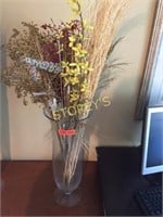 Glass Vase w/ Decor - 20"