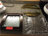 Various Glass Serving Trays/Plates