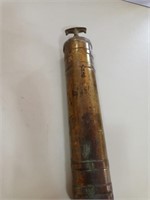 Very Vintage Brass Fire Extinguisher