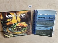 Set of 2 Cookbooks Savoring Sandpoint & Golden Des