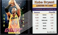 K Bryant 20 SportsEdition Cards GOAT tribute card