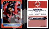 Simone Biles Sports Journal promo card