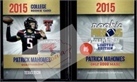 P Mahomes 2015 Rookie Phenoms College rookie card