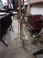 Vintage Wrought Iron Standard Lamp