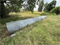 Tin horn, 36" diameter, 24ft long, & 16 inch pipe