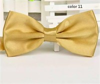 Mens Formal Satin Banded Bow Tie Fashion