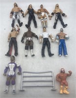 (JT) 10 WWE Action Figures Including Rey Mysterio,