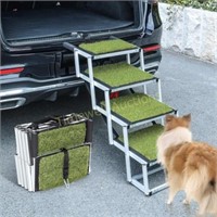 Extra Wide Dog Stairs  Foldable  Nonslip