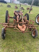 AC G Tractor w/ Spring Tooth Drag