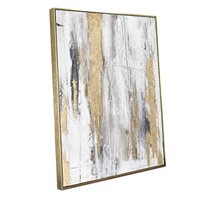 Zessonic Abstract wall art with Gold foil - Gold