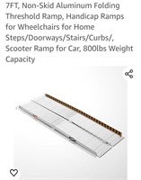 (New) 7Ft Wheel Chair Ramp Portable Aluminum