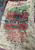 California Black Swan potato sack