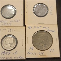 2 Buffalo 1920, 1926,  nickels  q943P Jefferson