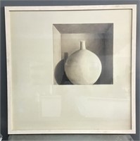 "White Vase" framed print 2004, 38"x37.5"