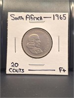 1965 South African  foreign coin