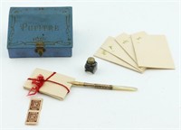 Pupitre Miniature Writing Desk & Supplies