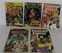 Five DC the Fighting Forces comics