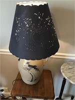 Nice heavy pottery lamp