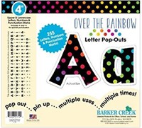 New Barker Creek Letter Pop-Outs, 4"