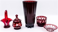 Antique / Vintage Cranberry Glass