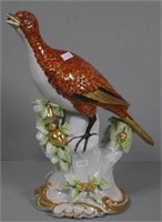 Large Italian porcelain pheasant figurine