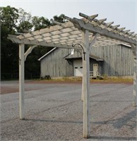 weathered pergola 15' x 11' x 9'4" tall