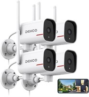 DEKCO 4Pack Home Security Cameras