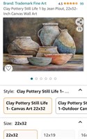 Clay Pottery Still Life 1 by Jean Plout