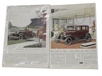 LOT OF 2 1930'S FORD HOME JOURNAL ADVERTISING