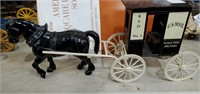 Us mail Metal horse & wagon