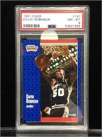 1991 Psa Certified #187 David Robinson Fleer