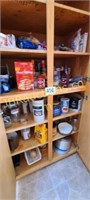 ALL CONTENTS OF FOOD CABINETS