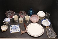 Glass Lot - Candy Dishes, Creamers, Bowls & More