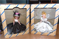 2 New in Box Plastic Molded Arts Dolls