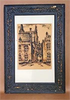 VINTAGE #ed, ARTIST SIGNED WATERCOLOR, NO SHIPPING