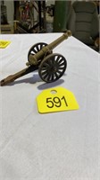 Antique metal cannon