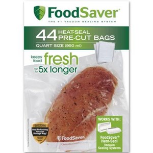 $37  FoodSaver 44 Quart-Size Bags