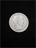 1907 S Barber Half Dollar