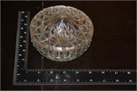 Glass candy dish w/ lid