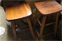 2 stools,quilt rack & cardboard file cabinet