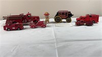 Fire department toys and decor