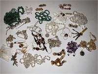 Vintage necklaces and assorted jewelry