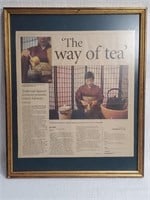 "The Way of Tea" Framed Article
