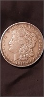 1921 Morgan silver dollar no mint mark