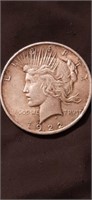 1922 peace dollar no mint mark