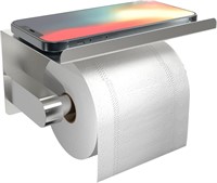 Self Adhesive Toilet Paper Holder with Phone Shelf